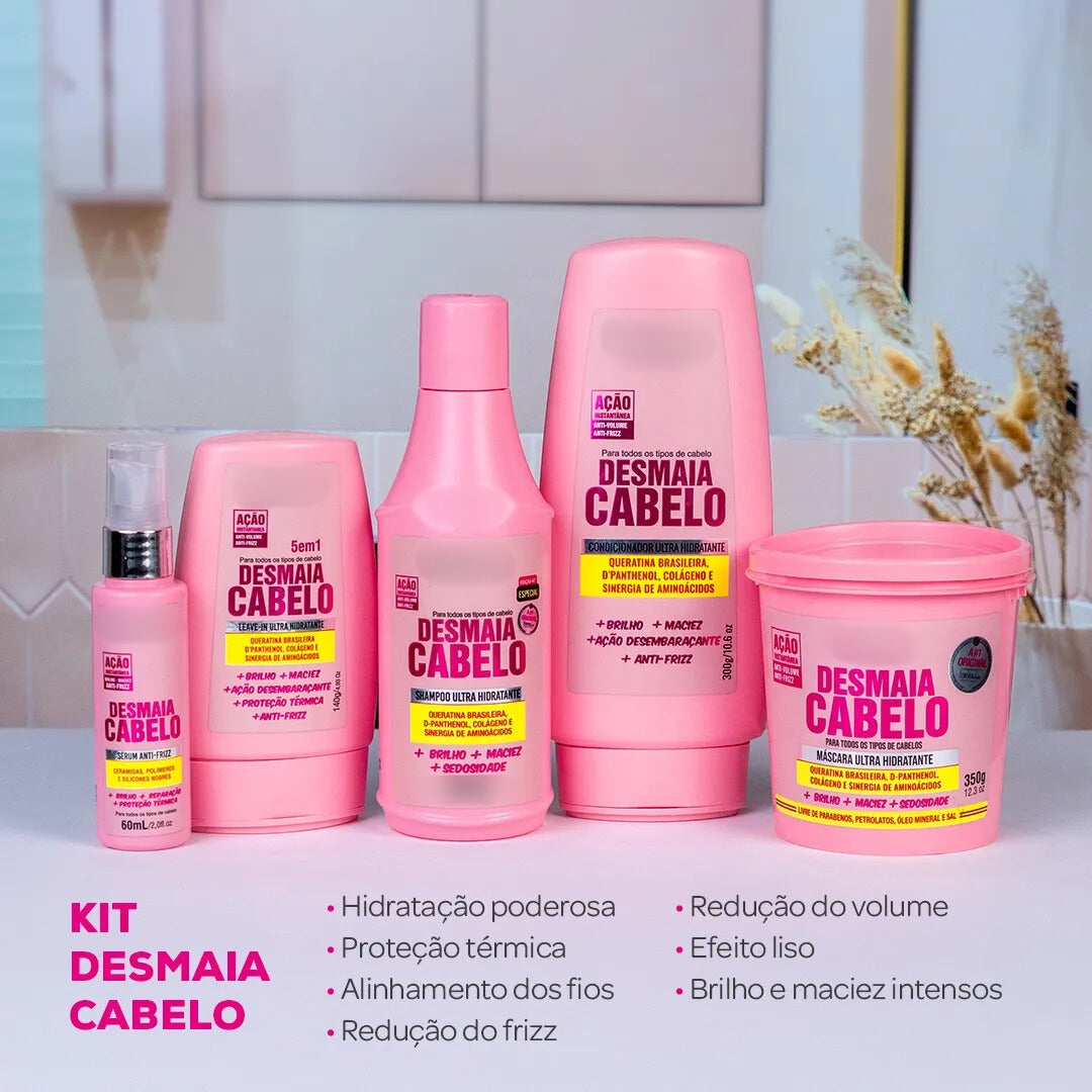 Kit Desmaia Cabelo Completo + Brinde Escova Desmaia Cabelo